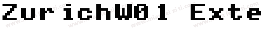 ZurichW01 Extended Regular字体转换
